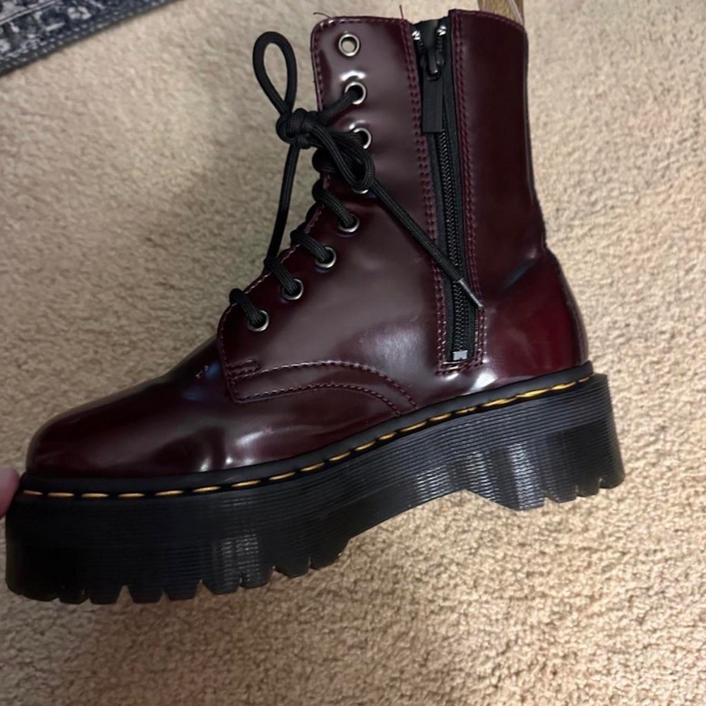 Maroon jadon doc martens!